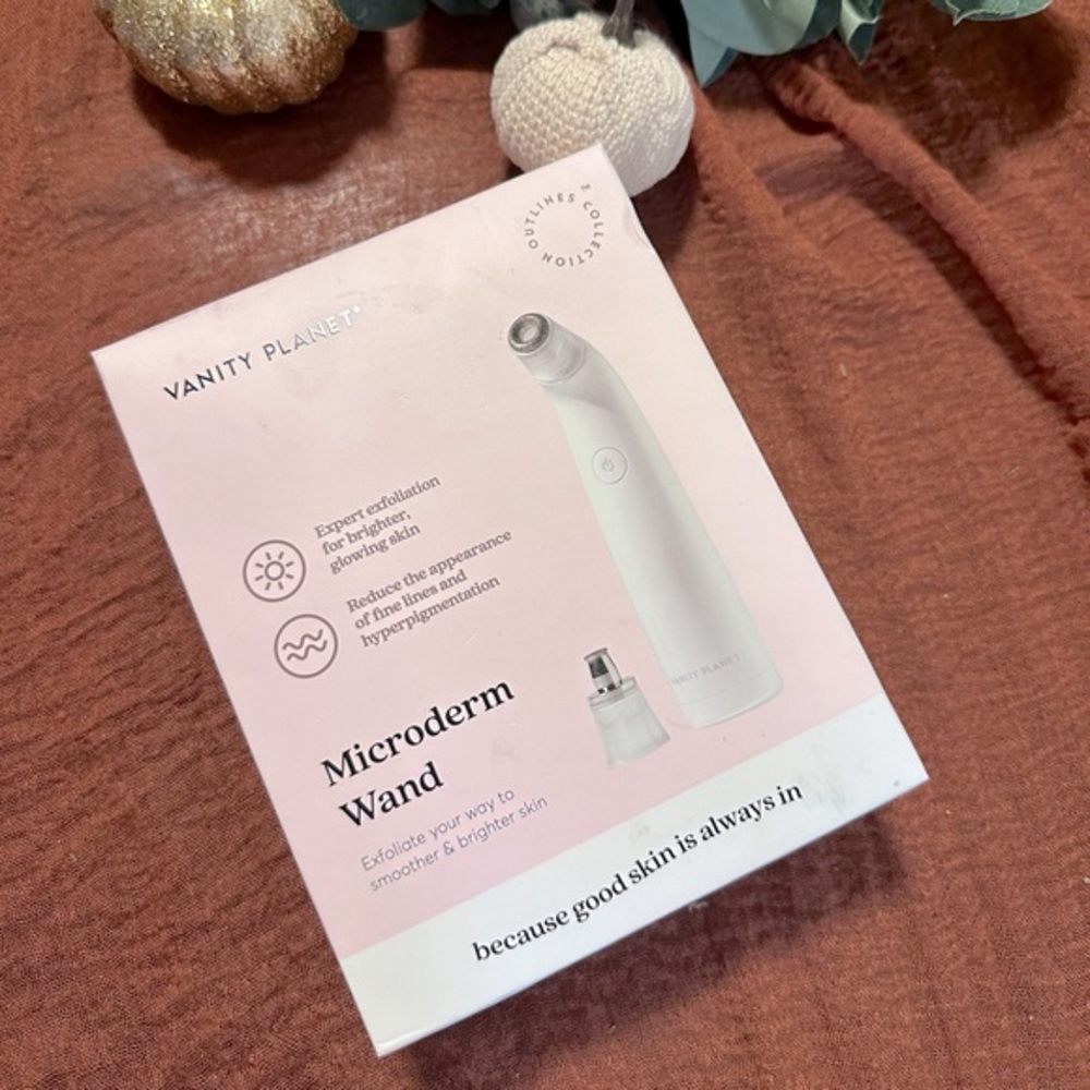 Vanity Planet women’s personal microdermabrasion wand white in box for nice skin